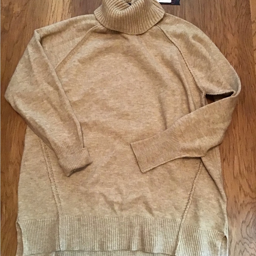 NWT Women’s French Dressing Jeans Taupe Heather Cowl Neck sweater XS